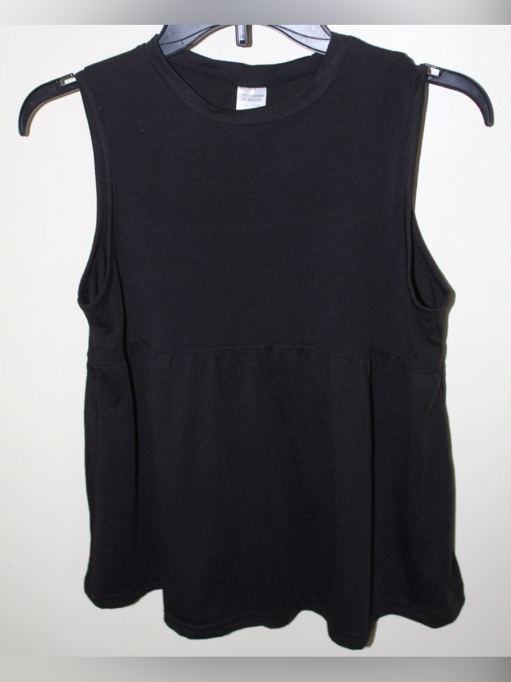 Black basics babydoll tank top